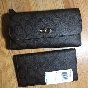Coach Wallet and Check book holder